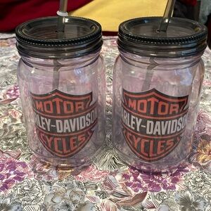 Harley Davidson Mason Jar Drinks